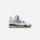 Nike Air Jordan 4 Retro SE - White / Military Blue / Fire Red / Tech Grey