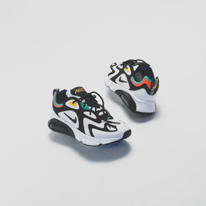 Nike Air Max 200 - White / Black / Bright Crimson / University Gold / Lucid Green