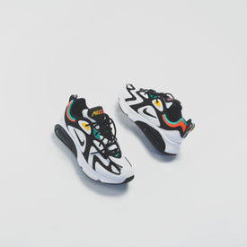 Nike Air Max 200 - White / Black / Bright Crimson / University Gold / Lucid Green