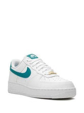 Load image into Gallery viewer, Nike WMNS Air Force 1 &#39;07 - White / Teal Nebula / Metallic Gold - 7.5
