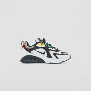 Nike Air Max 200 - White / Black / Bright Crimson / University Gold / Lucid Green