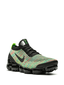 Nike Air Vapormax Flyknit 3 Mens Style : Aj6900-006 - Black/Black/Volt-Blue Lagoon / 9.5