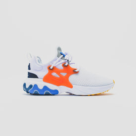 Nike React Presto - White / Habanero Red / Obsidian / Pacific Blue